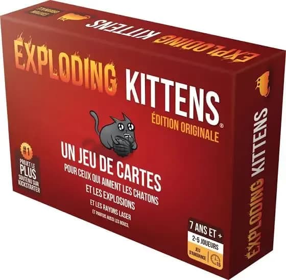 Exploding kittens game box